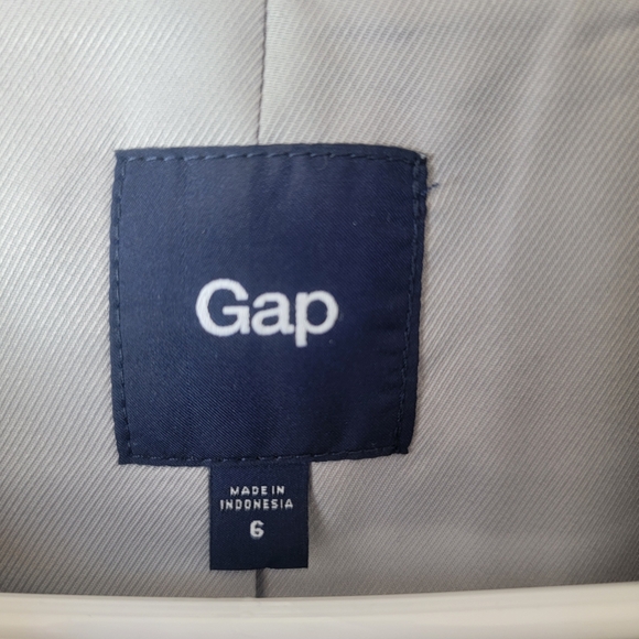 Gap The Academy Blazer Womens 6 Gray Two Button Front Pockets Lined Career - Picture 4 of 8